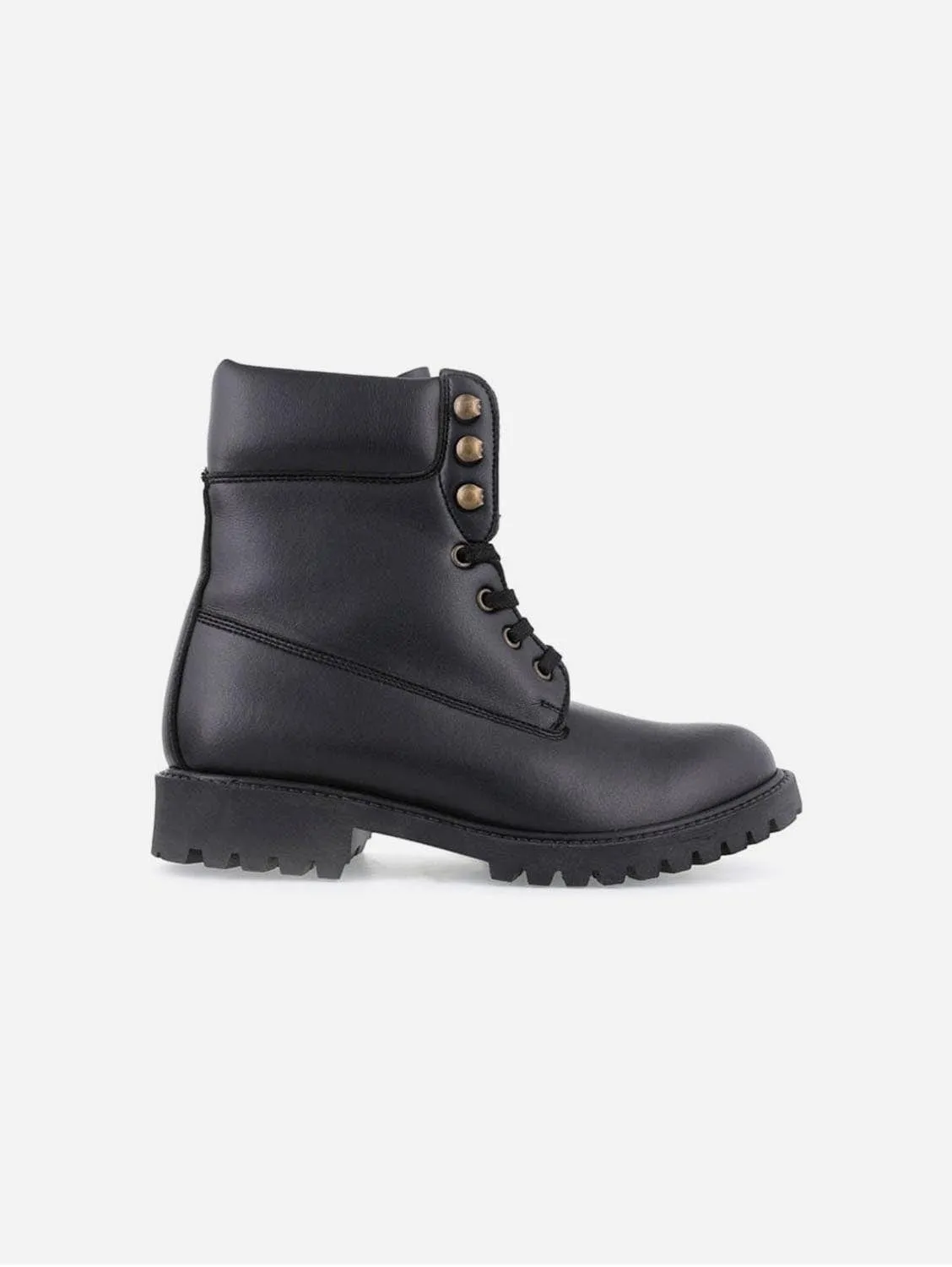 Claudia & Claudio Unisex Vegane Nappa-Leder Stiefel | Schwarz