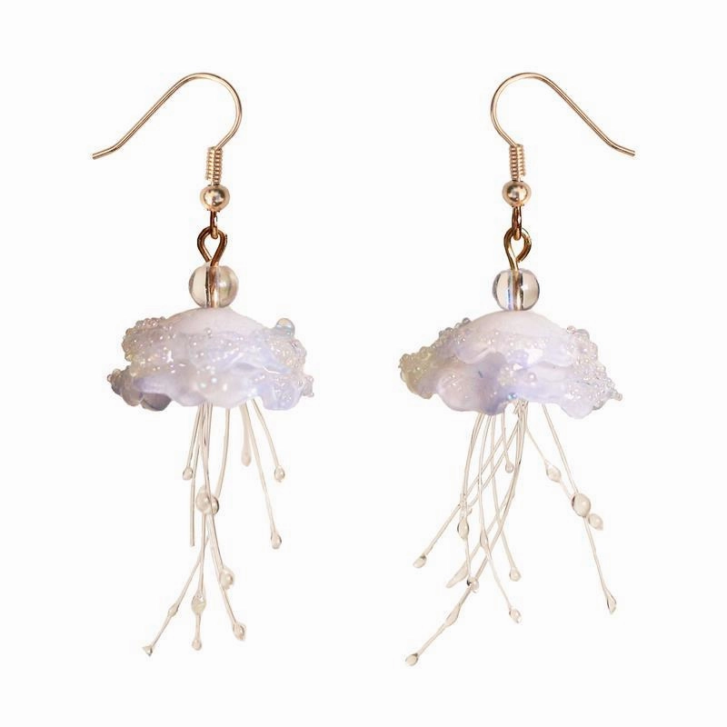 Cloud Fall Jellyfish Earrings Temperament Senior Atmospheric Ins