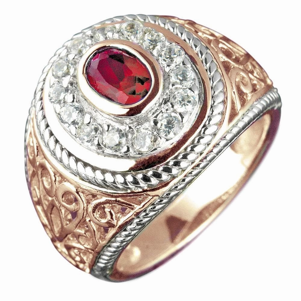 College League Red Stone Ring 