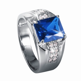 Contender Blue Men's Ring 