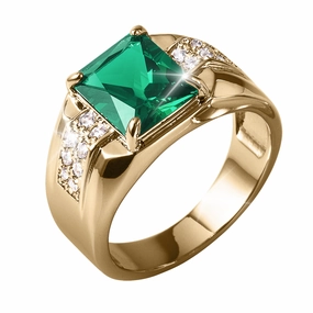Contender Green Men's Ring 