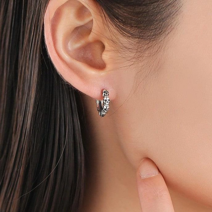 Cool Dark Department Personality Earrings Female 