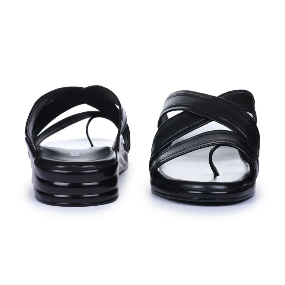 Liberty Coolers Bequeme Schwarze Hausschuhe Für Herren 7123-61