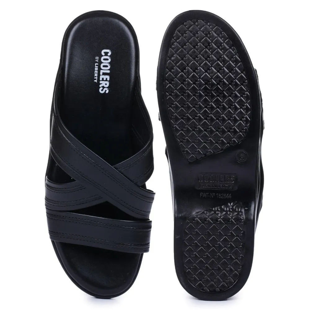 Liberty Coolers Bequeme Schwarze Hausschuhe Für Herren 7123-61