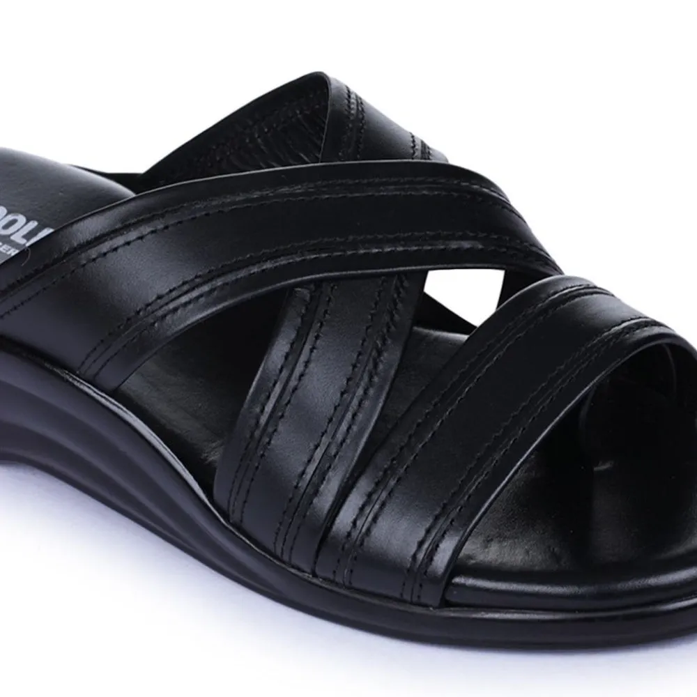 Liberty Coolers Bequeme Schwarze Hausschuhe Für Herren 7123-61