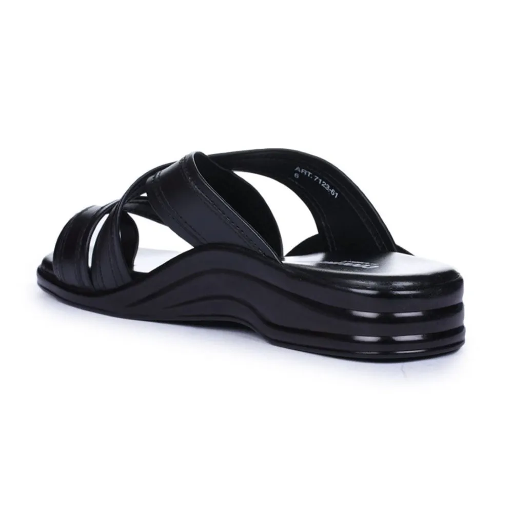 Liberty Coolers Bequeme Schwarze Hausschuhe Für Herren 7123-61