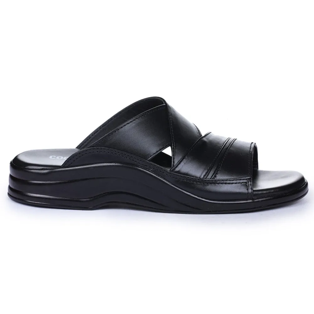 Liberty Coolers Bequeme Schwarze Hausschuhe Für Herren 7123-79