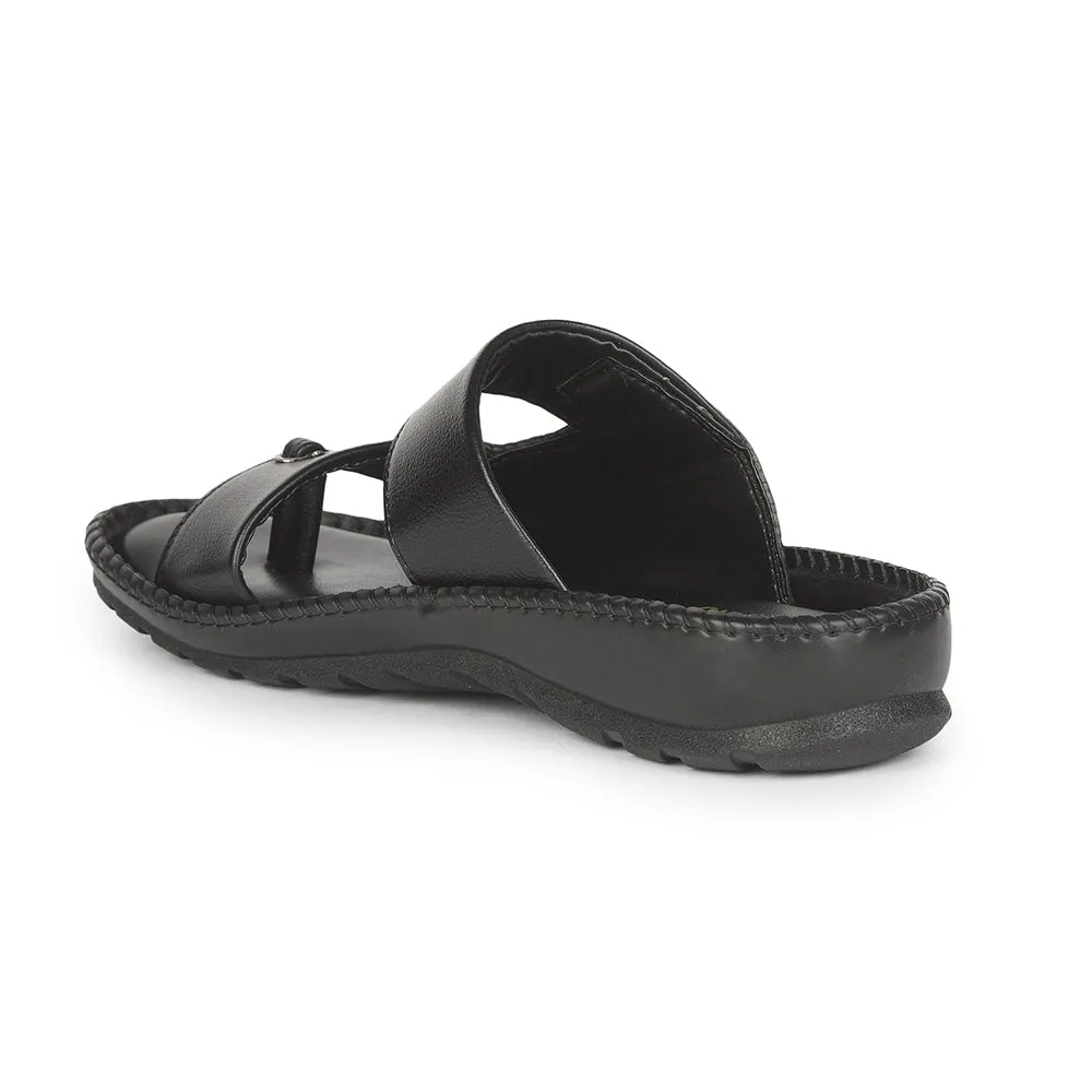Liberty Coolers Bequeme Hausschuhe Für Herren AVN-21 (Schwarz)