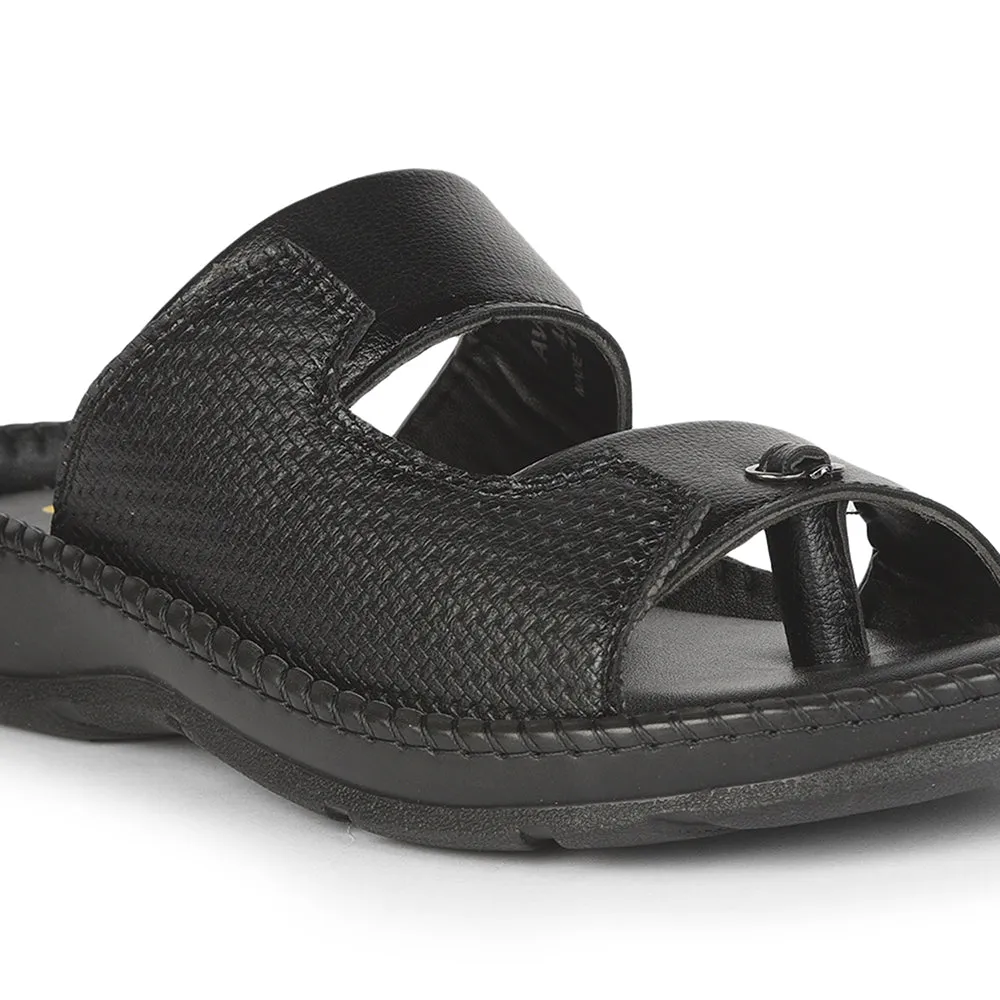 Liberty Coolers Bequeme Hausschuhe Für Herren AVN-21 (Schwarz)