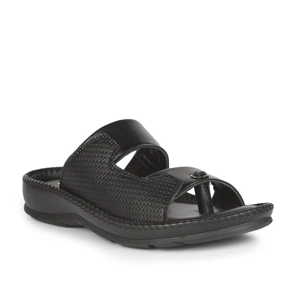 Liberty Coolers Bequeme Hausschuhe Für Herren AVN-21 (Schwarz)