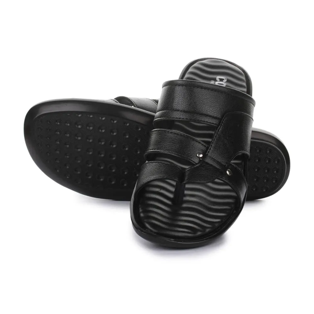 Liberty Coolers Bequeme Schwarze Hausschuhe Für Herren TRL-113