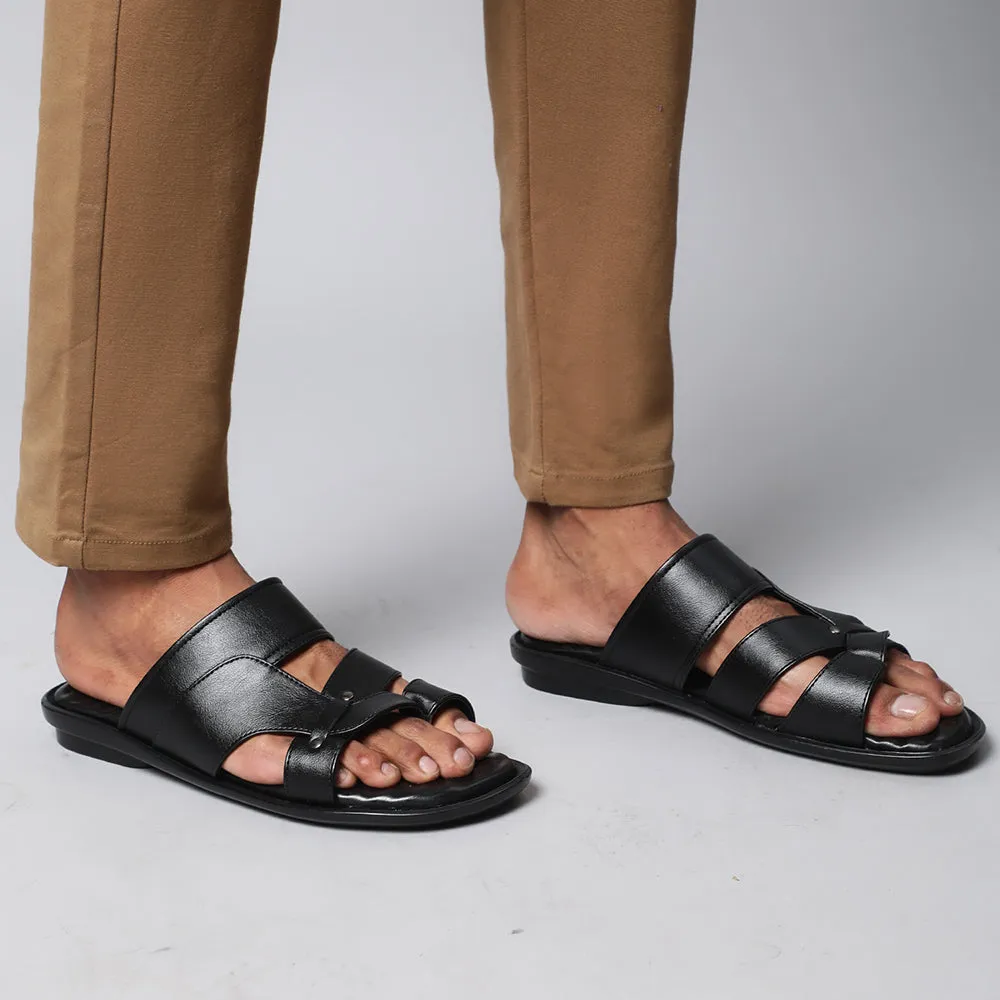 Liberty Coolers Bequeme Schwarze Hausschuhe Für Herren TRL-113