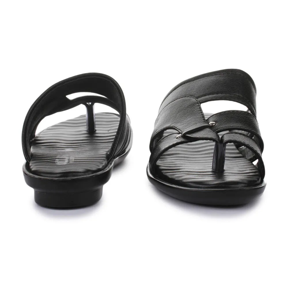 Liberty Coolers Bequeme Schwarze Hausschuhe Für Herren TRL-113
