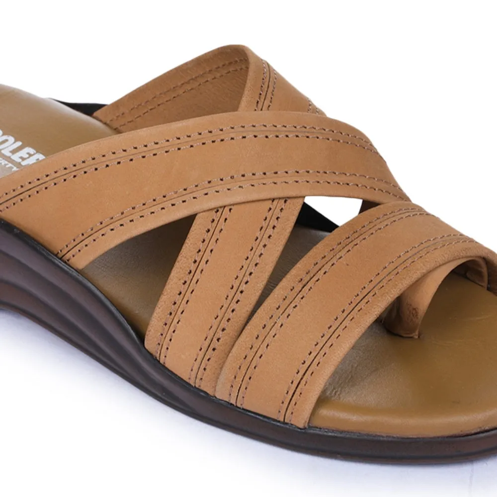 Liberty Coolers Bequeme Braune Hausschuhe Für Herren 7123-61