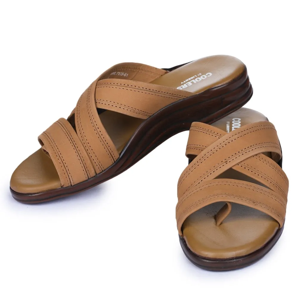 Liberty Coolers Bequeme Braune Hausschuhe Für Herren 7123-61
