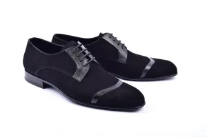Corrente 2432 Wildleder Schnürschuhe - Schwarz