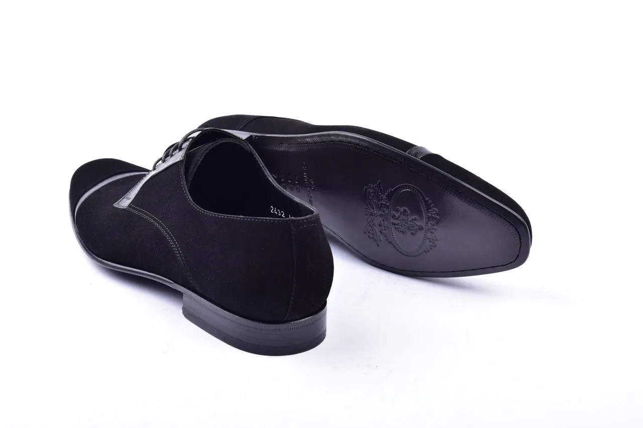 Corrente 2432 Wildleder Schnürschuhe - Schwarz