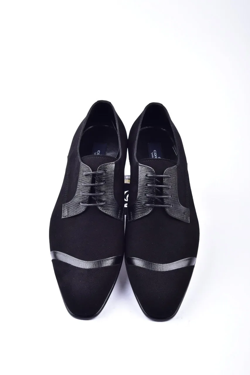 Corrente 2432 Wildleder Schnürschuhe - Schwarz
