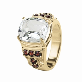 Cosmic White Men's Ring 