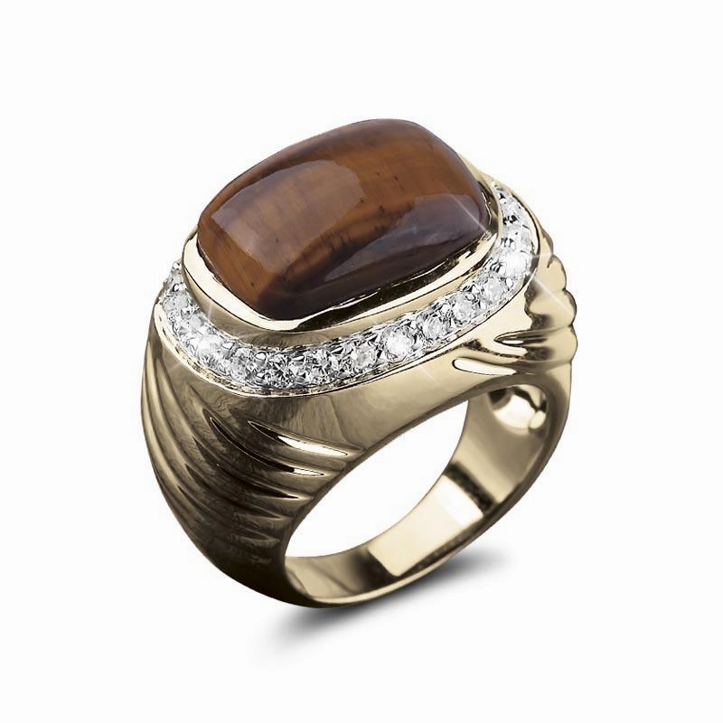 Cougar Tigers Eye Ring 