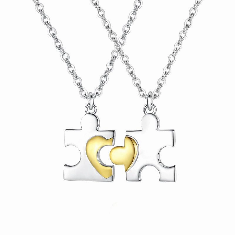 Couple Fashion Sterling Silver Necklace