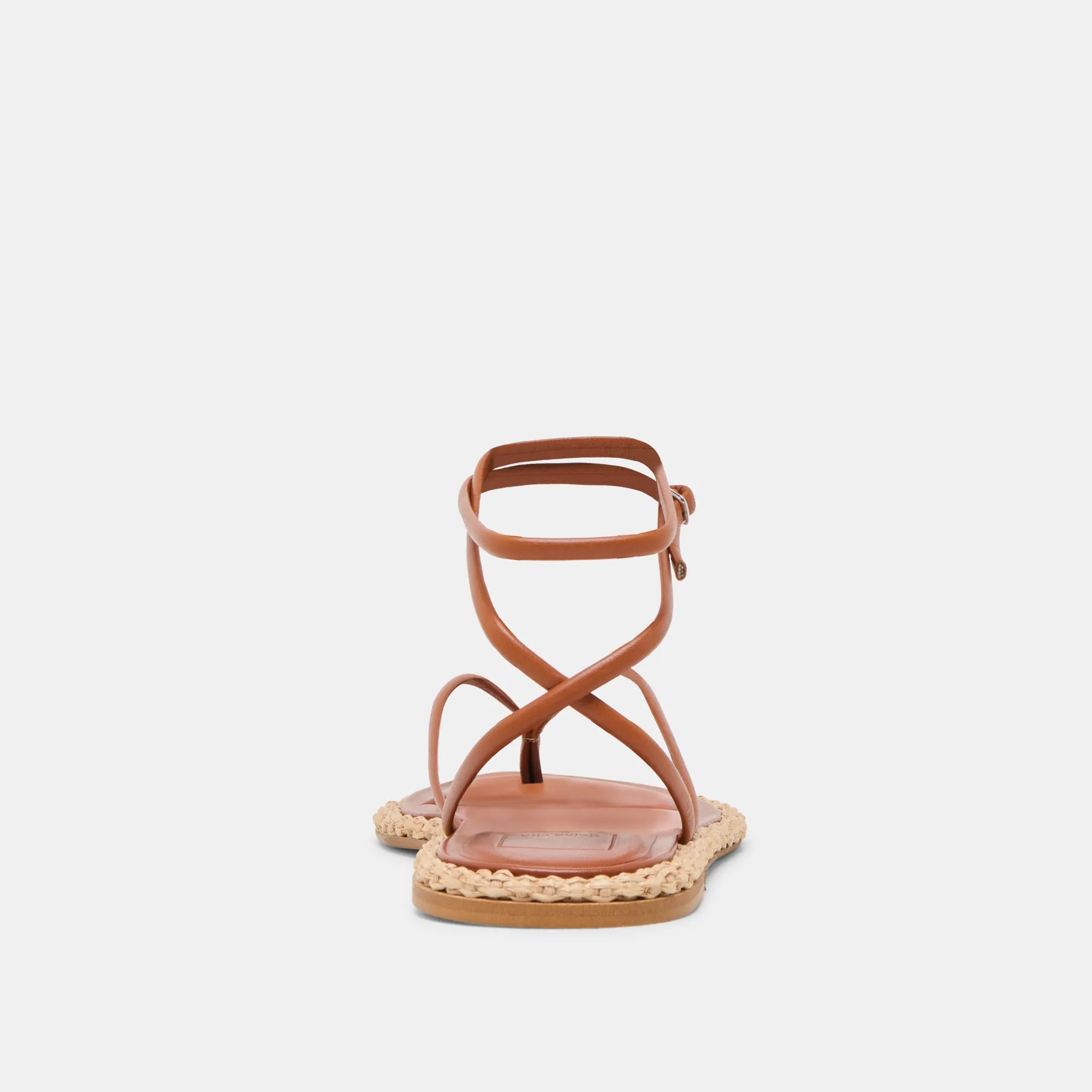 COVE SANDALEN BRAUNES LEDER