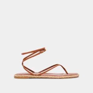COVE SANDALEN BRAUNES LEDER