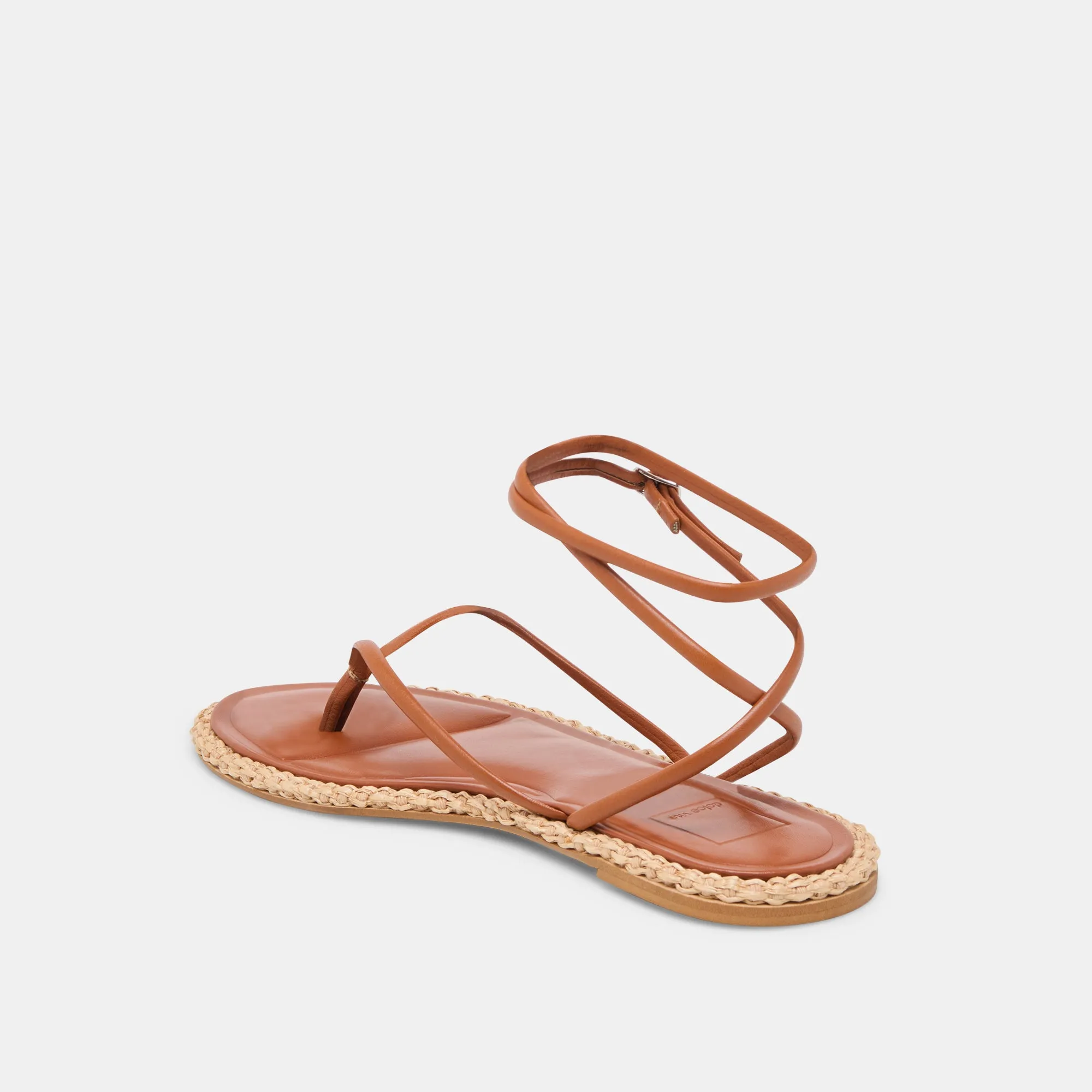 COVE SANDALEN BRAUNES LEDER