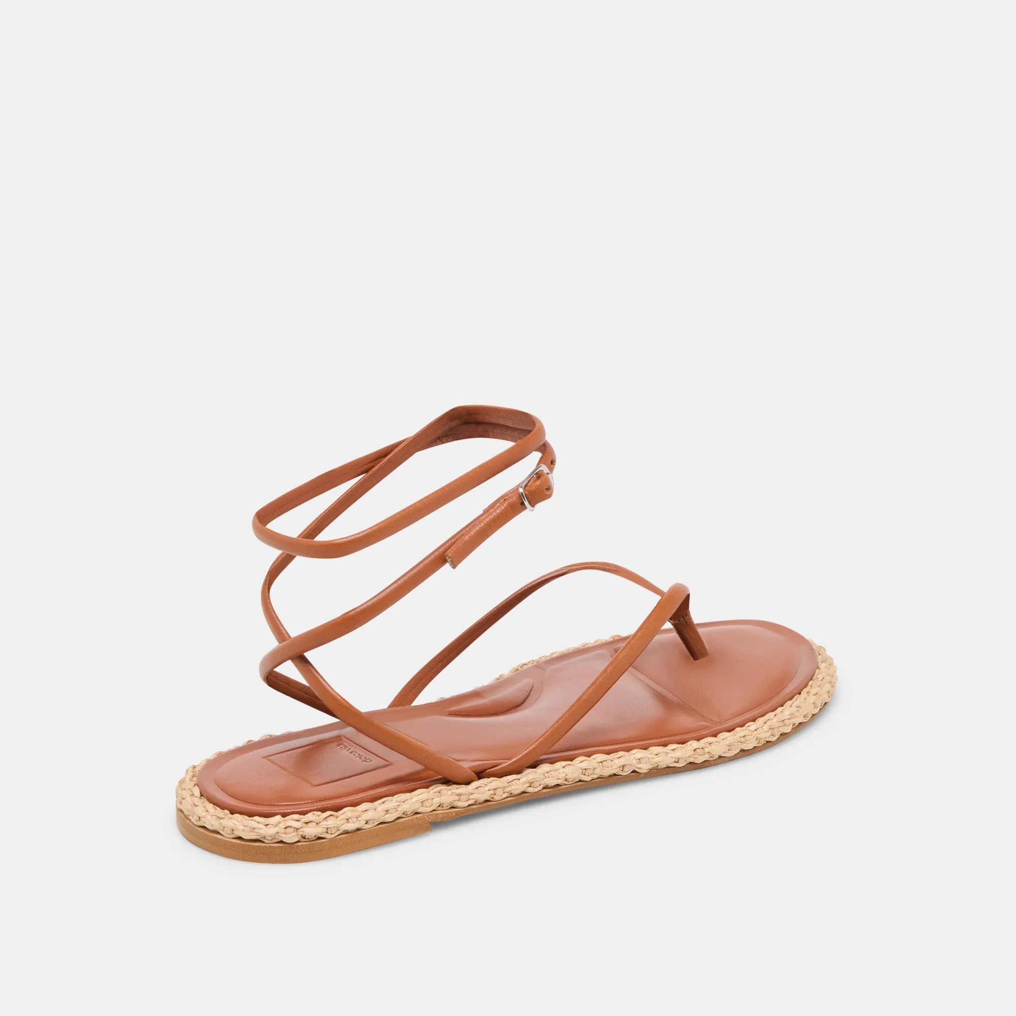 COVE SANDALEN BRAUNES LEDER