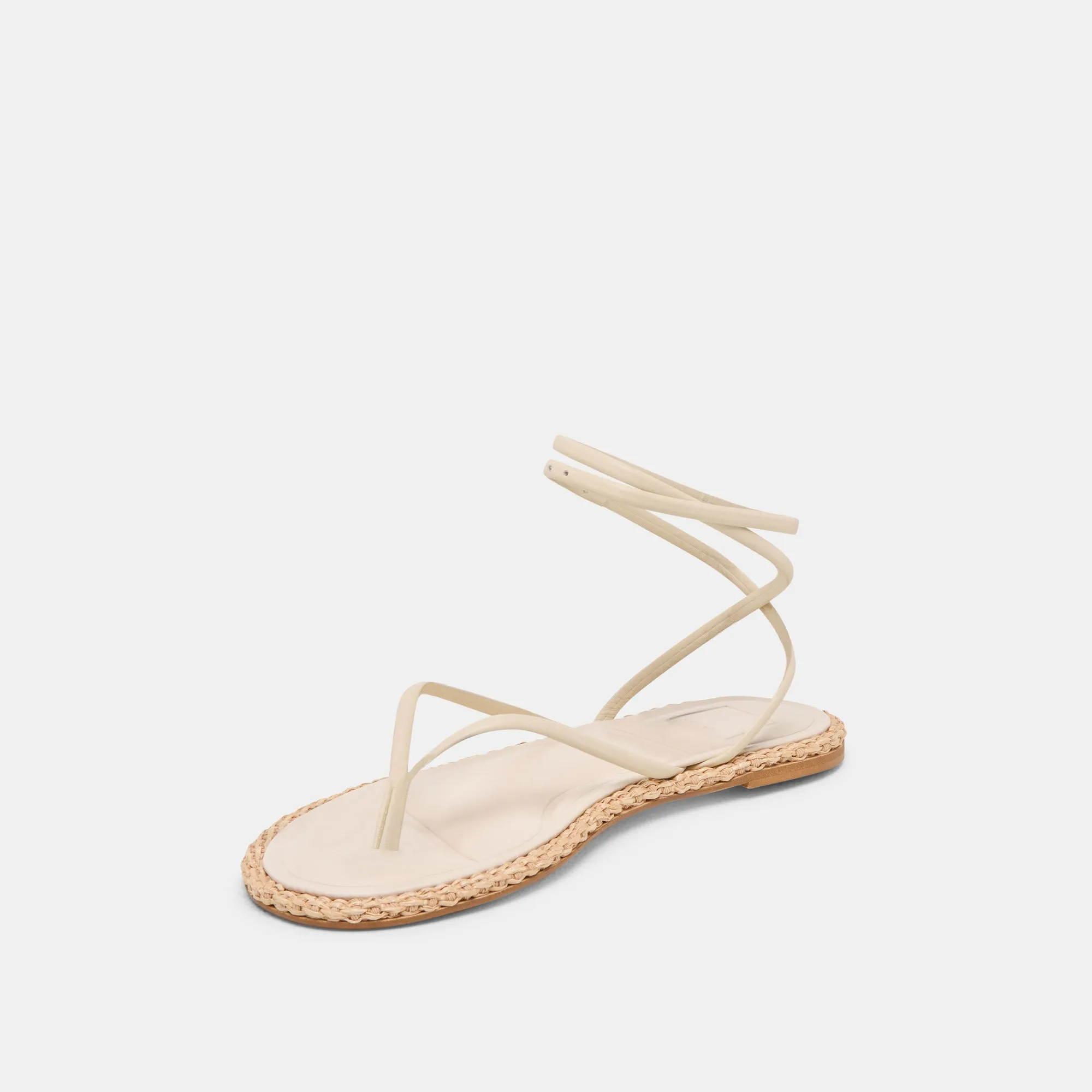 COVE SANDALEN OFF-WHITE LEDER