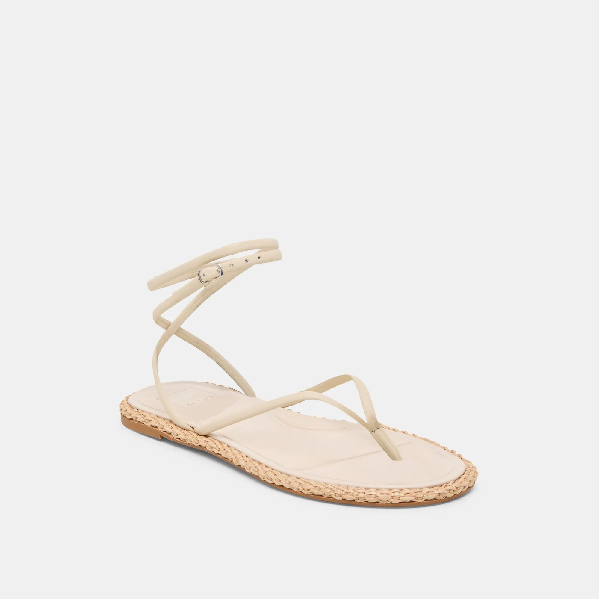 COVE SANDALEN OFF-WHITE LEDER