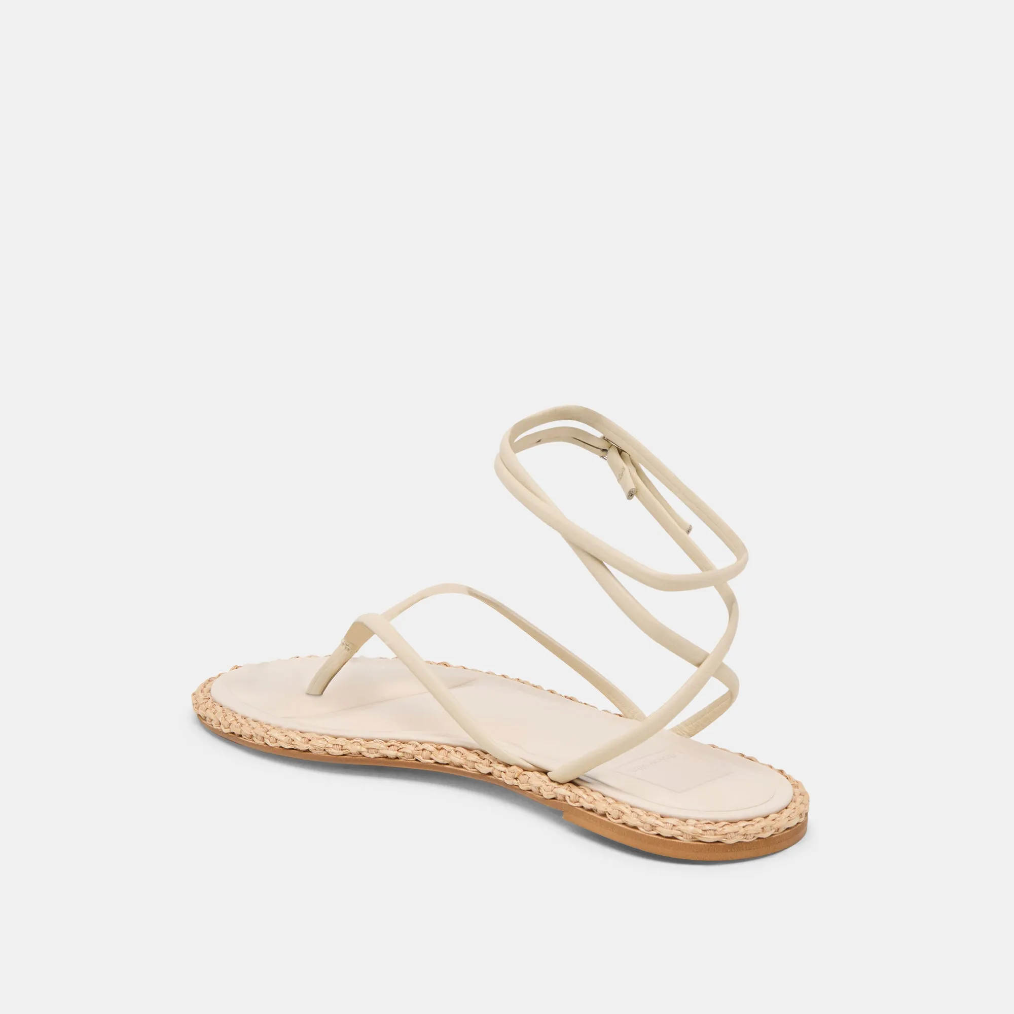 COVE SANDALEN OFF-WHITE LEDER