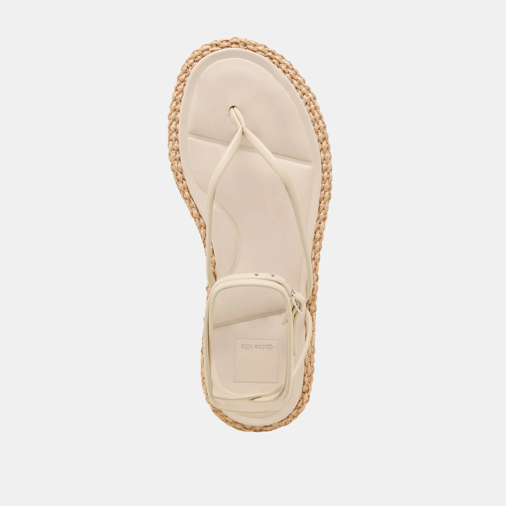 COVE SANDALEN OFF-WHITE LEDER