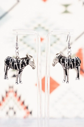Crazy Donkey Earrings texture-rose-gold  