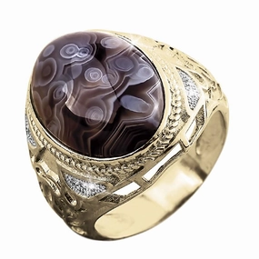 Crazy Lace Agate Ring 