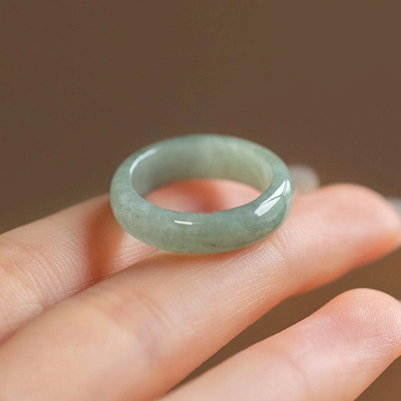 Creative And Minimalist Natural Jade Ring