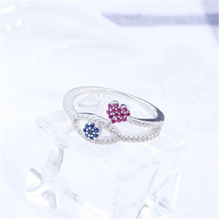 Creative Personalized Inlaid Zirconia Devil's Eye Ring