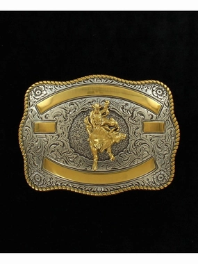 Crumrine Bullrider Belt Buckle texture-rose-gold  