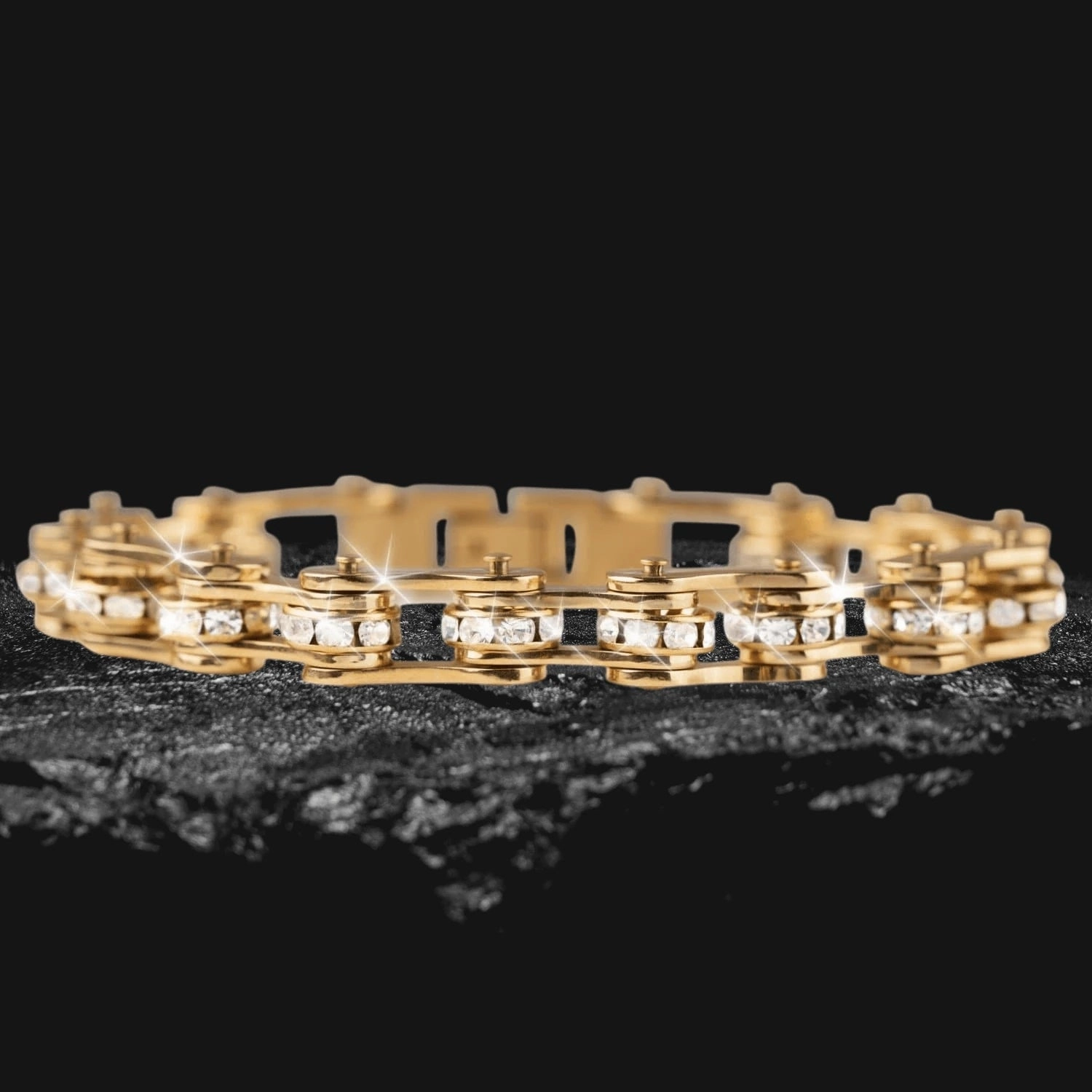 Crystal Bikechain Bracelet