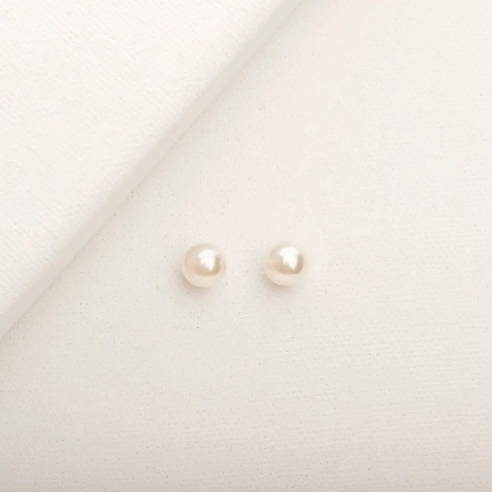 Crystal Pearl Studs