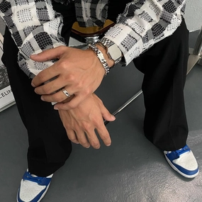 Cuban Bracelet Titanium Steel Accessories 