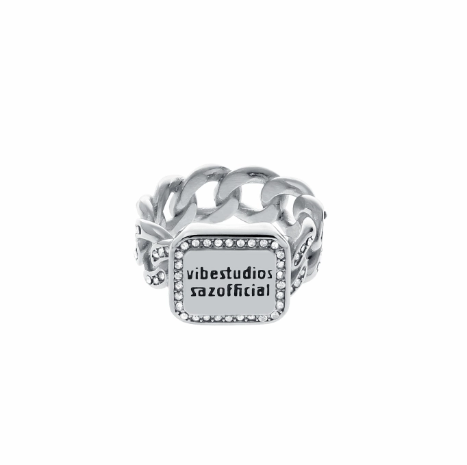 Cuban Chain Ring With Diamond Hip Hop