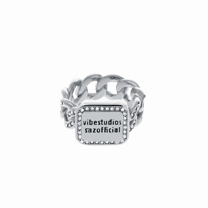 Cuban Chain Ring With Diamond Hip Hop