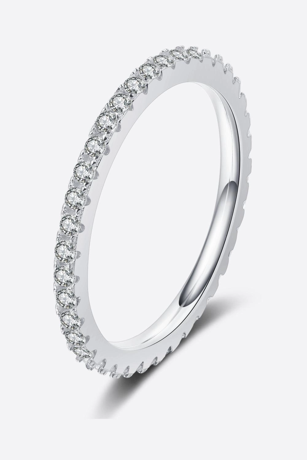 Curious Time 925 Sterling Silver Moissanite Ring 