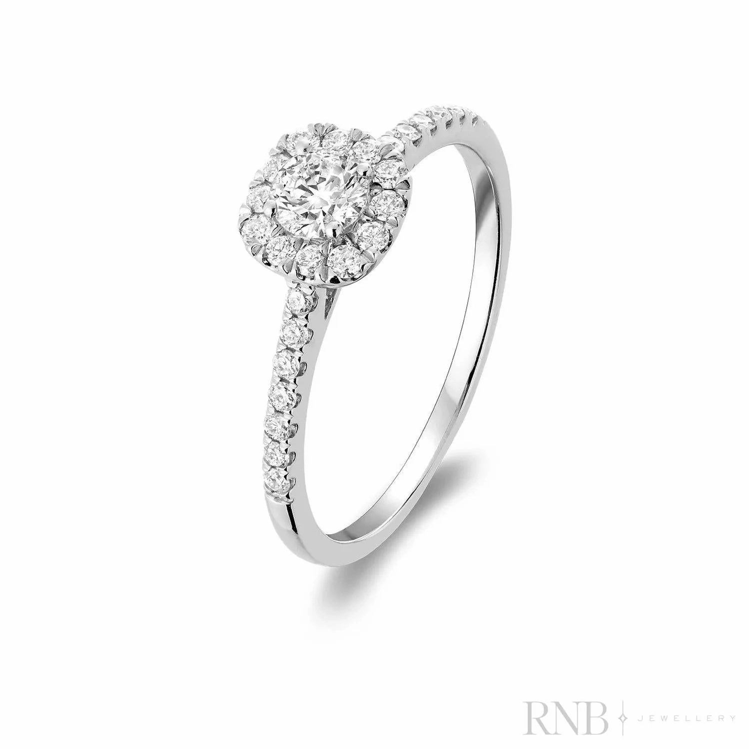 Cushion Diamond Halo Ring