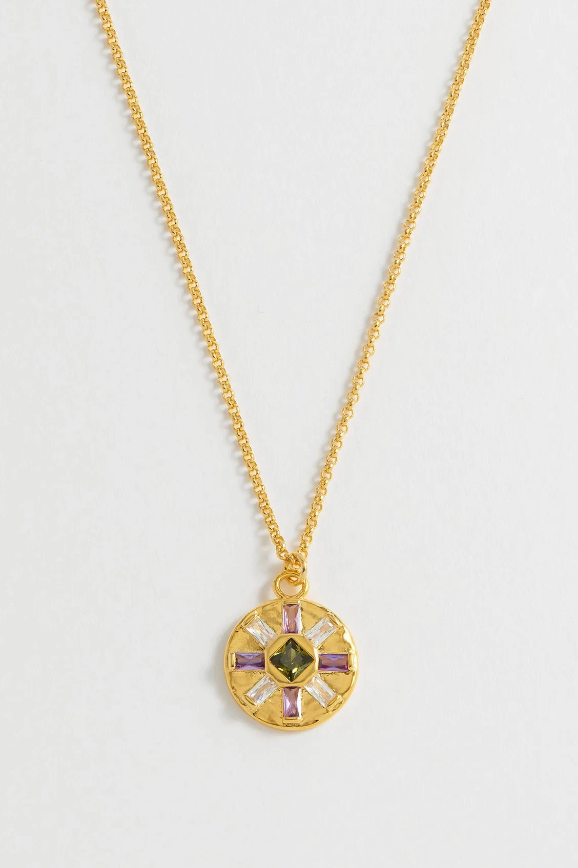 CZ Flower Pendant
