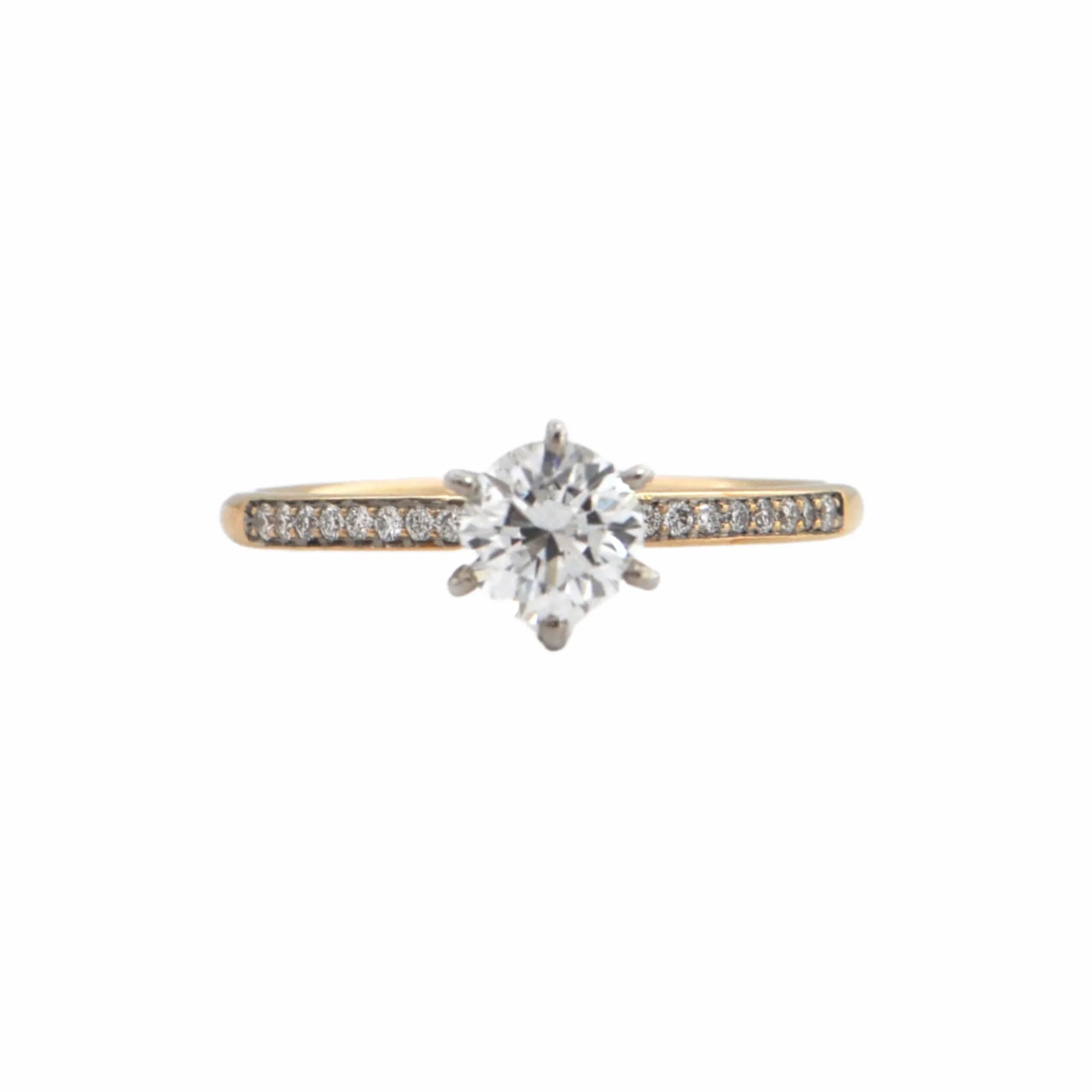 Daisy Exclusive GIA Certified Diamond 18k/19k Gold Ring