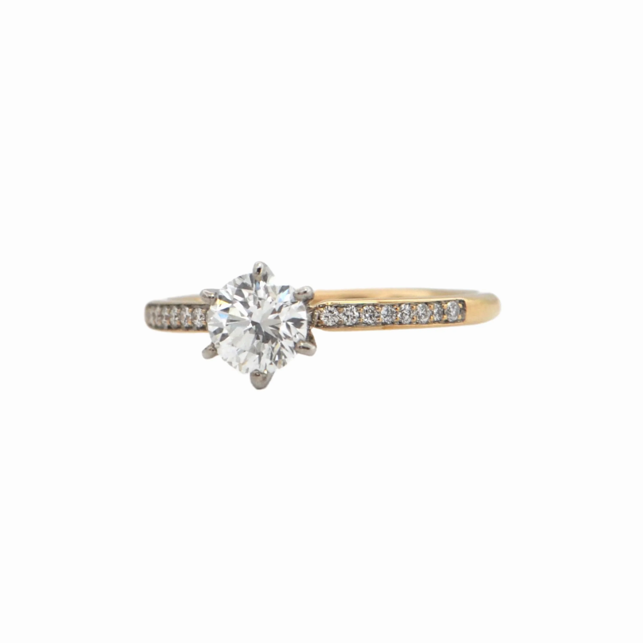 Daisy Exclusive GIA Certified Diamond 18k/19k Gold Ring