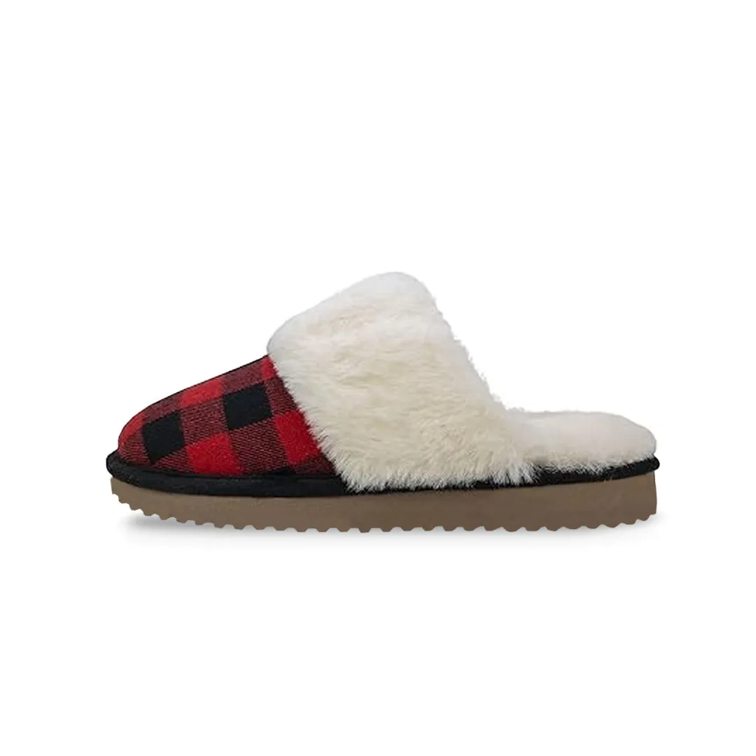 Dakota Fleece - Damen Fleece Hausschuh (SLF5140ADF ROT)