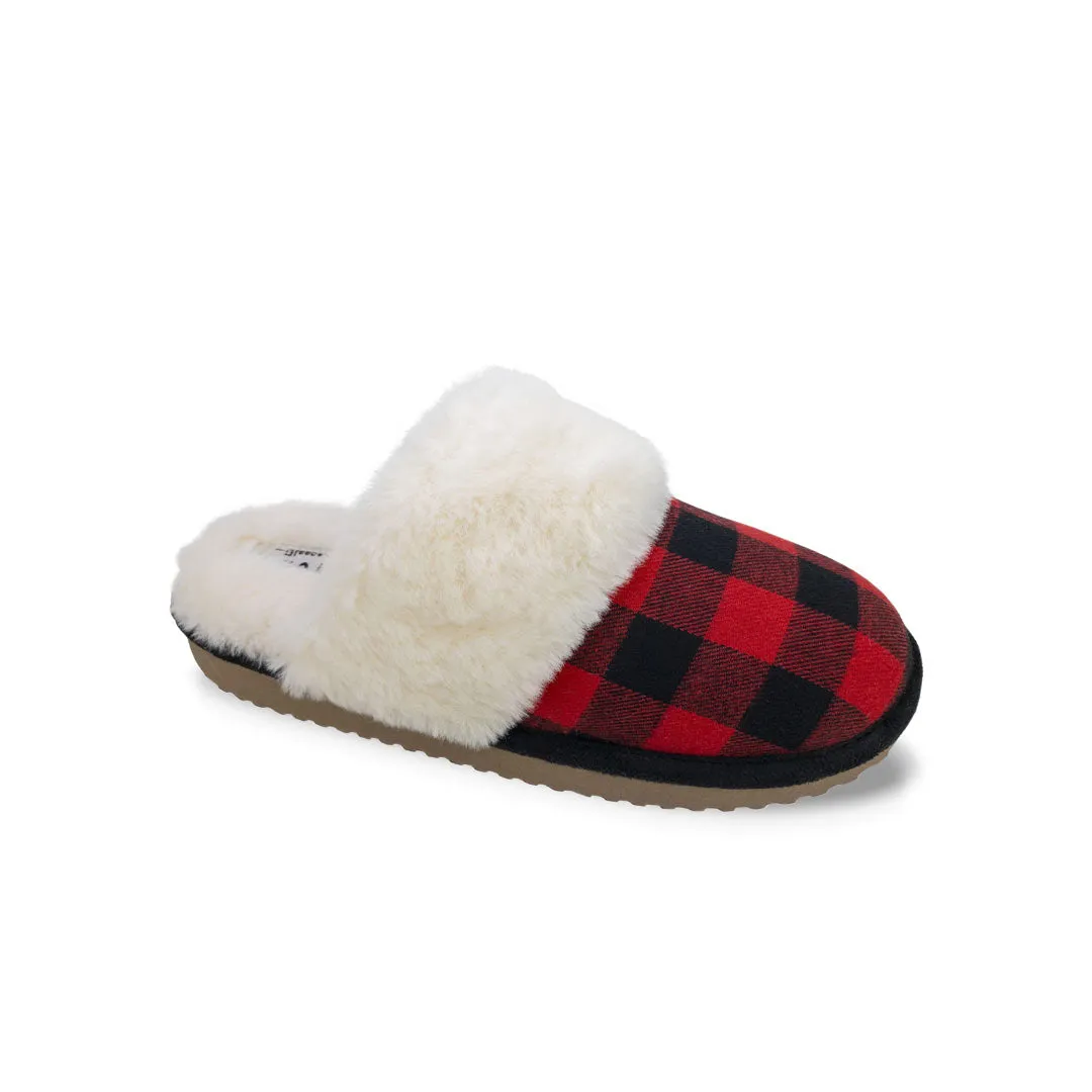 Dakota Fleece - Damen Fleece Hausschuh (SLF5140ADF ROT)